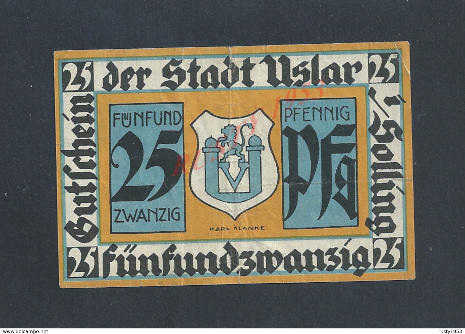 ALLEMAGNE BILLET DE BANQUE DE 1921 : - Bank & Insurance