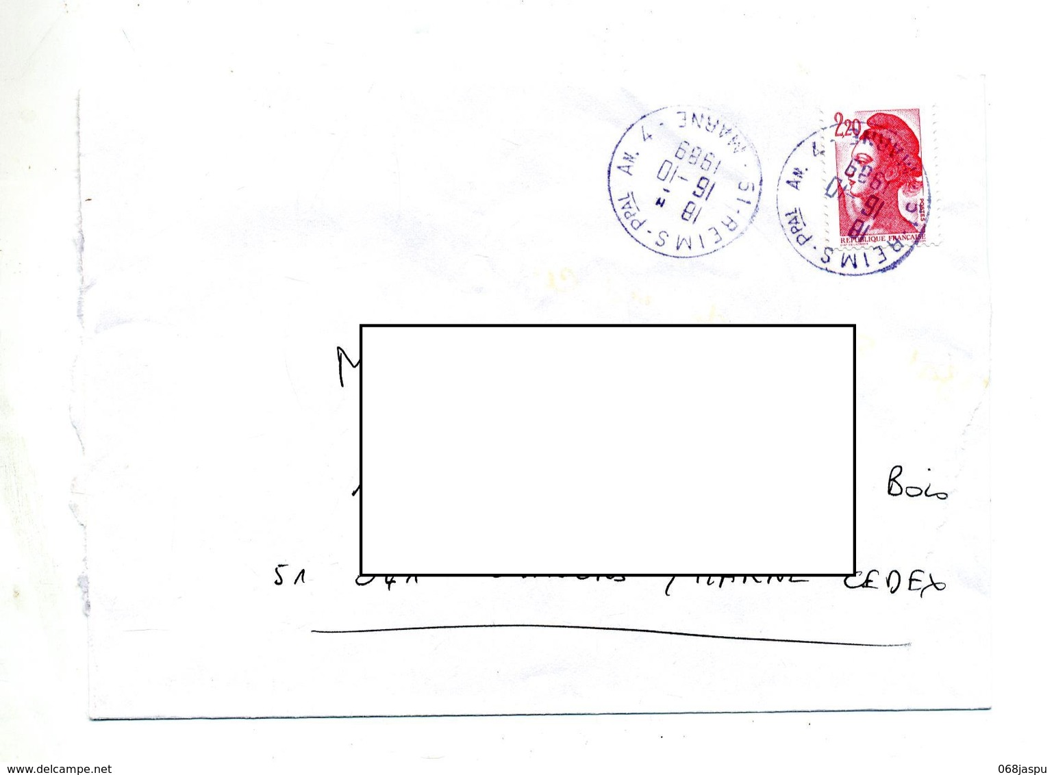 Lettre Cachet  Reims Annexe 4 - Manual Postmarks
