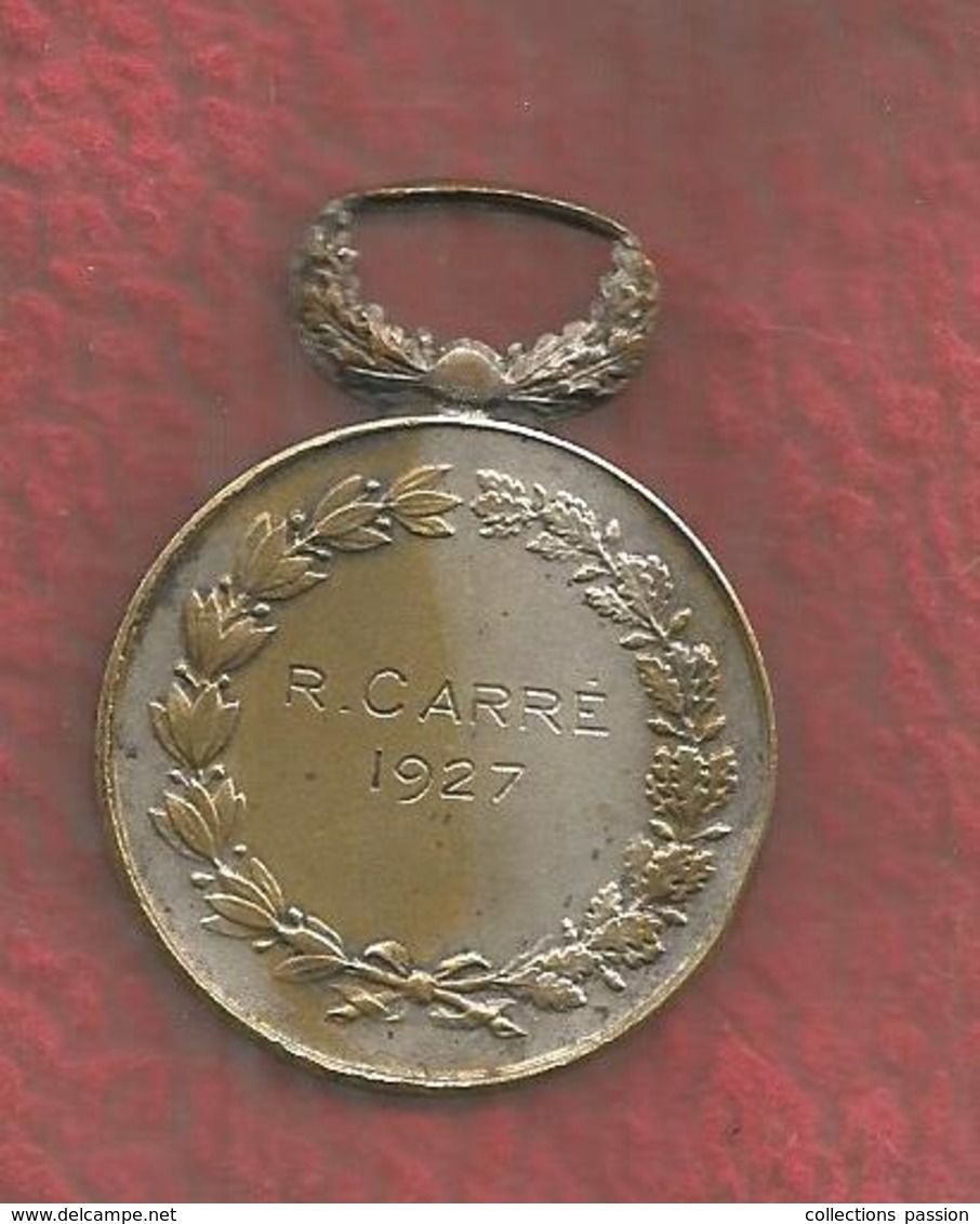 Médaille, Bronze ,  CERTIFICAT D'ETUDES , Attribué 1927 ,  2 Scans - Autres & Non Classés