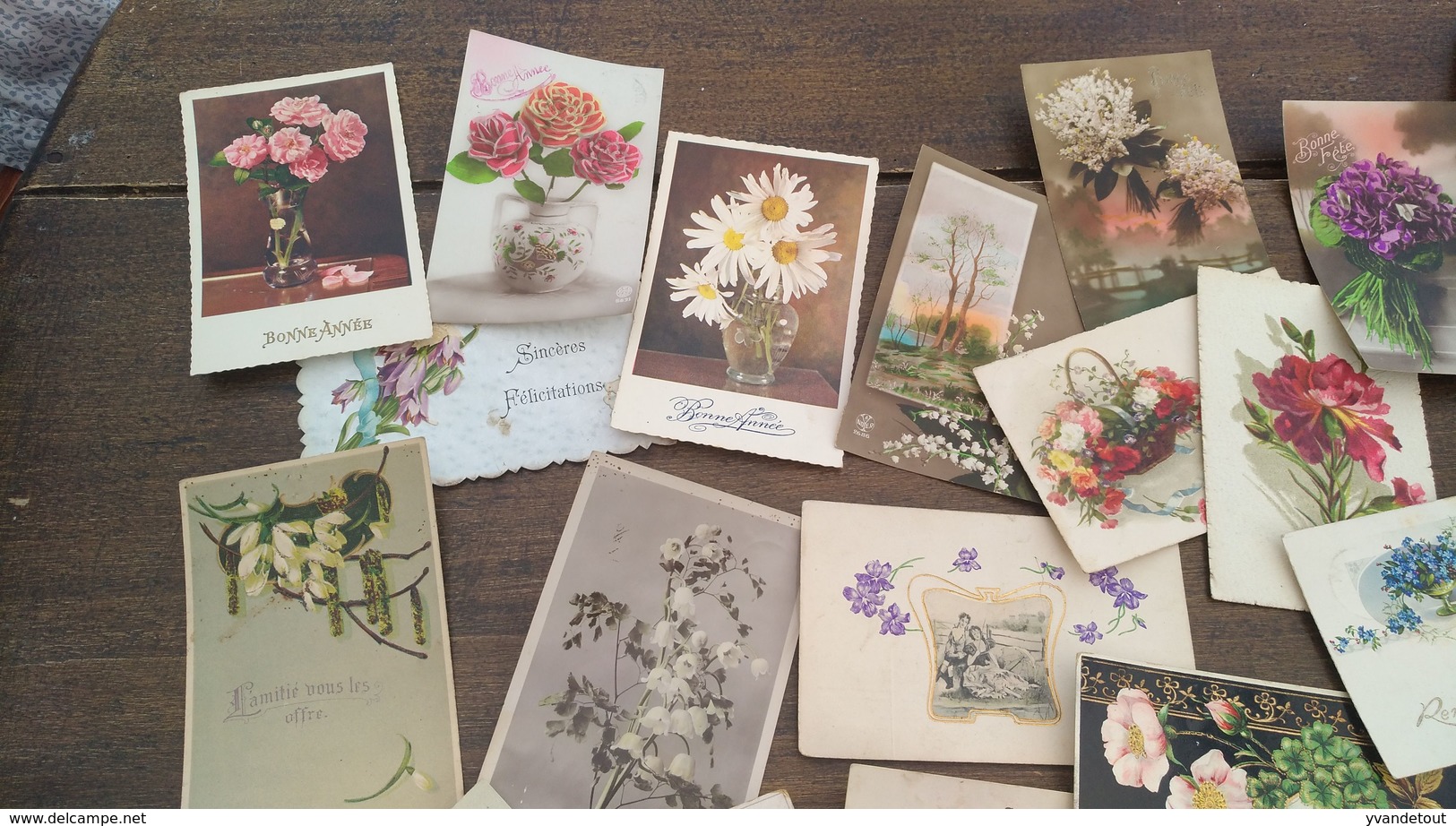 Lot De 45 Cartes Postales. Fleurs. - 5 - 99 Postkaarten