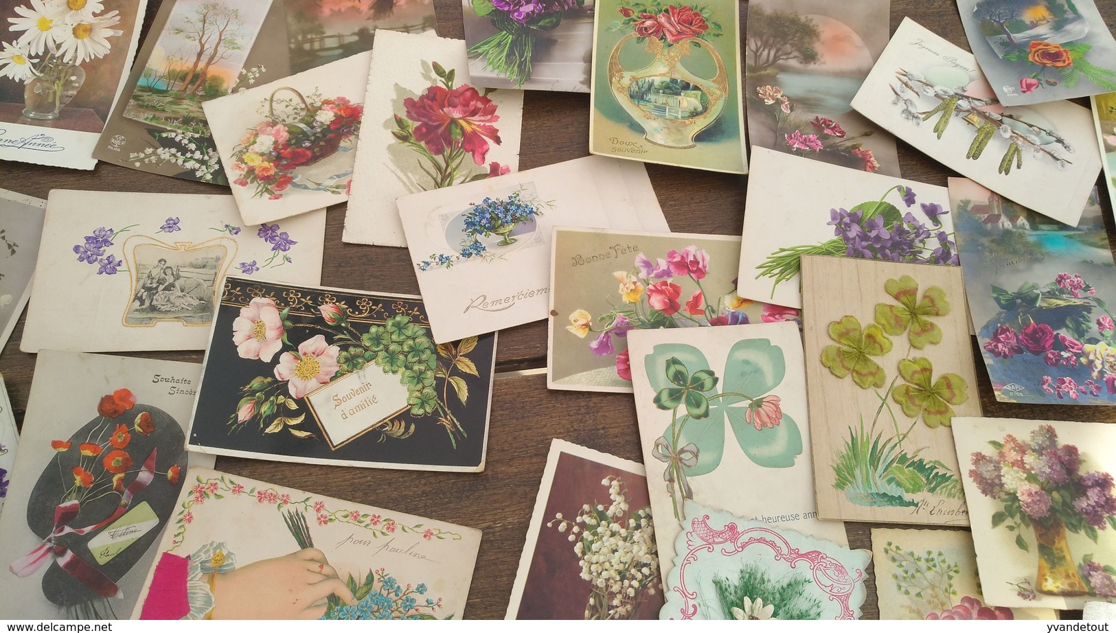 Lot De 45 Cartes Postales. Fleurs. - 5 - 99 Postcards