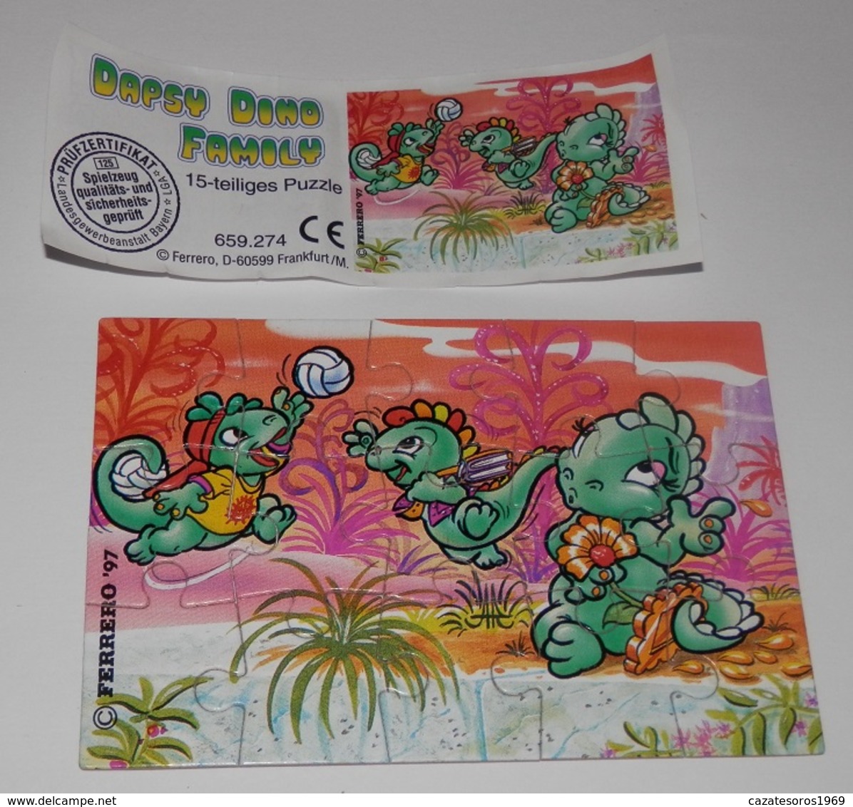 PUZZLE  KINDER SUPRISE -  DIE DAPSY DINO FAMILY - Puzzles