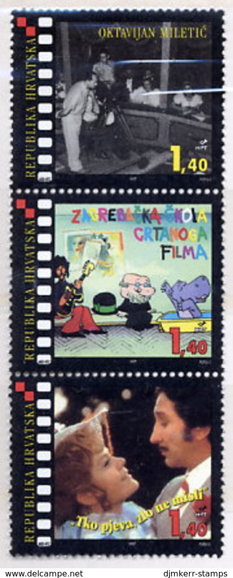 CROATIA 1997 Centenary Of Cinema MNH / **.  Michel 407-09 - Croatia