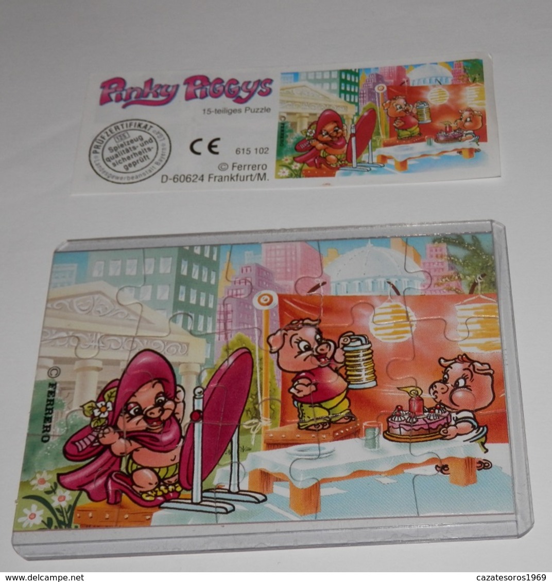 PUZZLE  KINDER SUPRISE - PINKY  PIGGYS - Puzzles