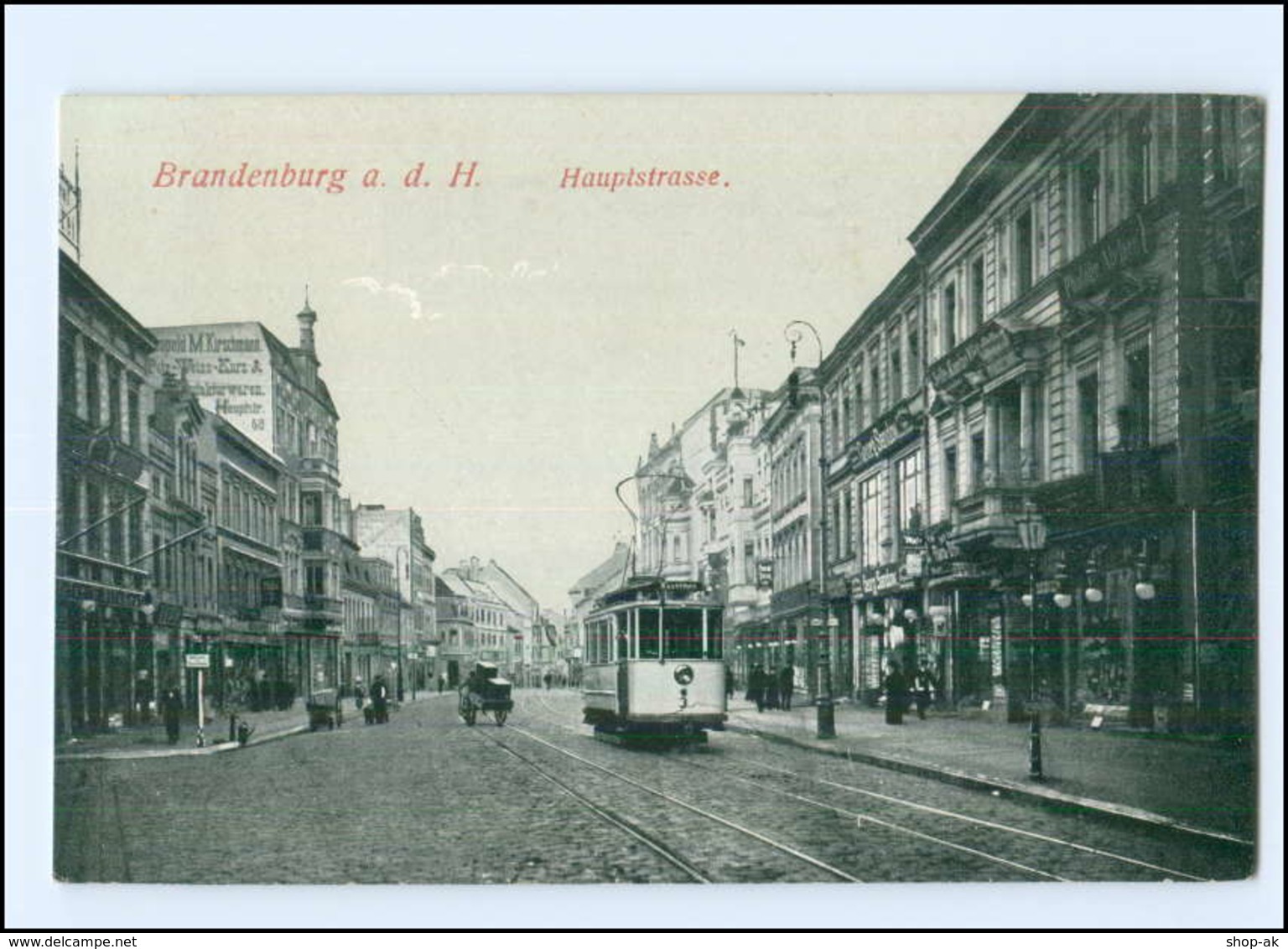 U6859-147./ Brandenburg Hauptstraße AK Straßenbahn Ca.1915 - Other & Unclassified