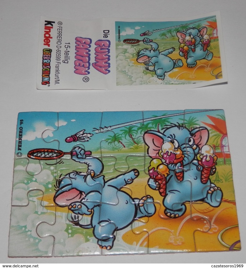 PUZZLE  KINDER SUPRISE  DIE FUNNY FANTEN - Puzzles