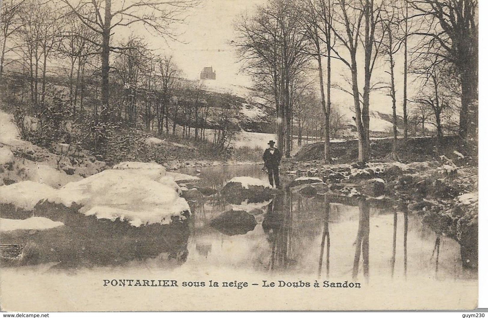 Pontarlier Sous La Neige- Le Doubs à SANDON - Other & Unclassified