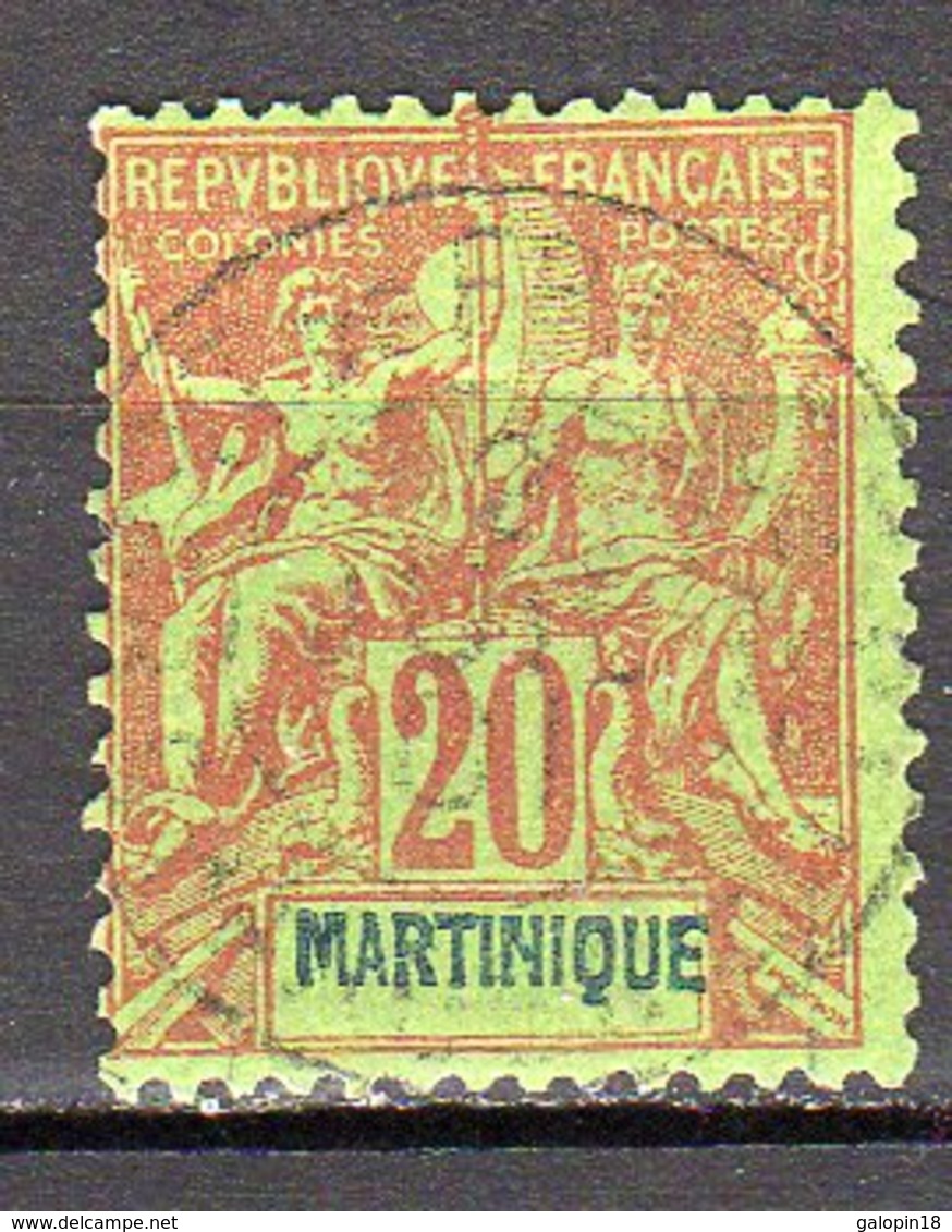 Martinique Yvert N° 37 Oblitéré Lot 8-33 - Used Stamps