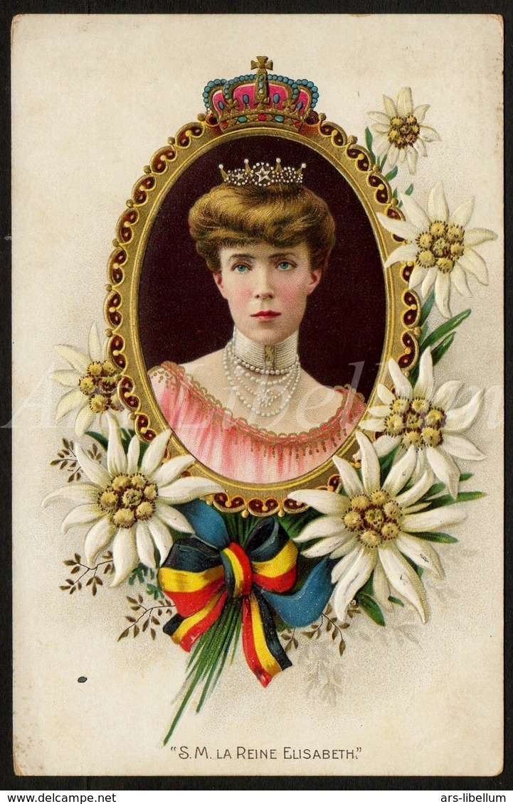 RELIEF Postcard / CPA / ROYALTY / Belgique / België / Reine Elisabeth / Koningin Elisabeth / Herzogin In Bayern / 1911 - Familles Royales