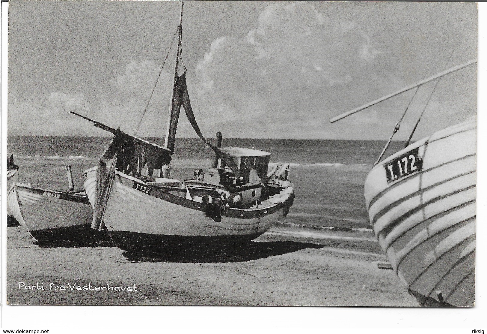 Fishing Boats On Beach. The Northsea Denmark.  S- 65 - Fishing Boats