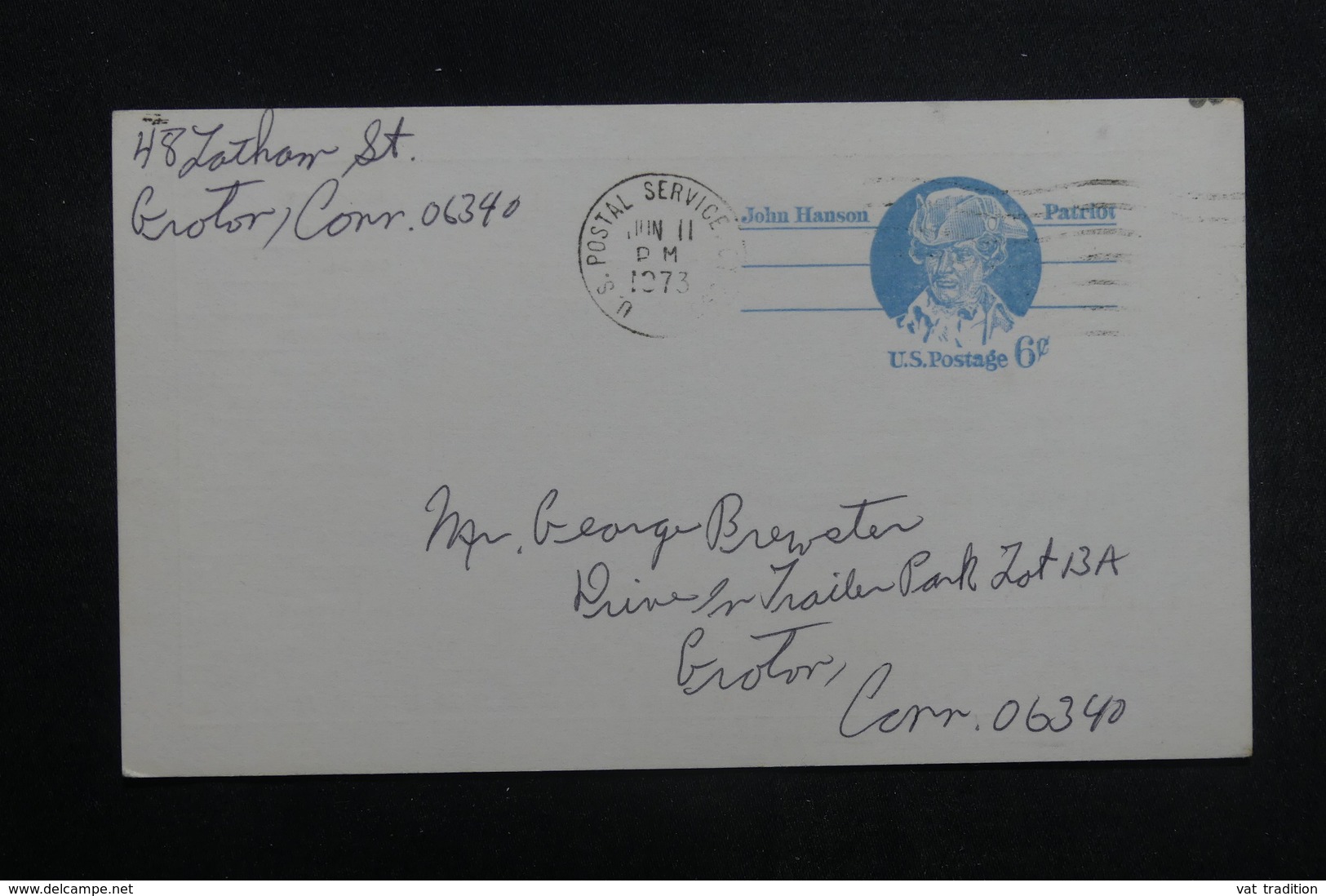 ETATS UNIS - Entier Postal Commercial De Groton ( Américan Légion ) En 1973 - L 40218 - 1961-80