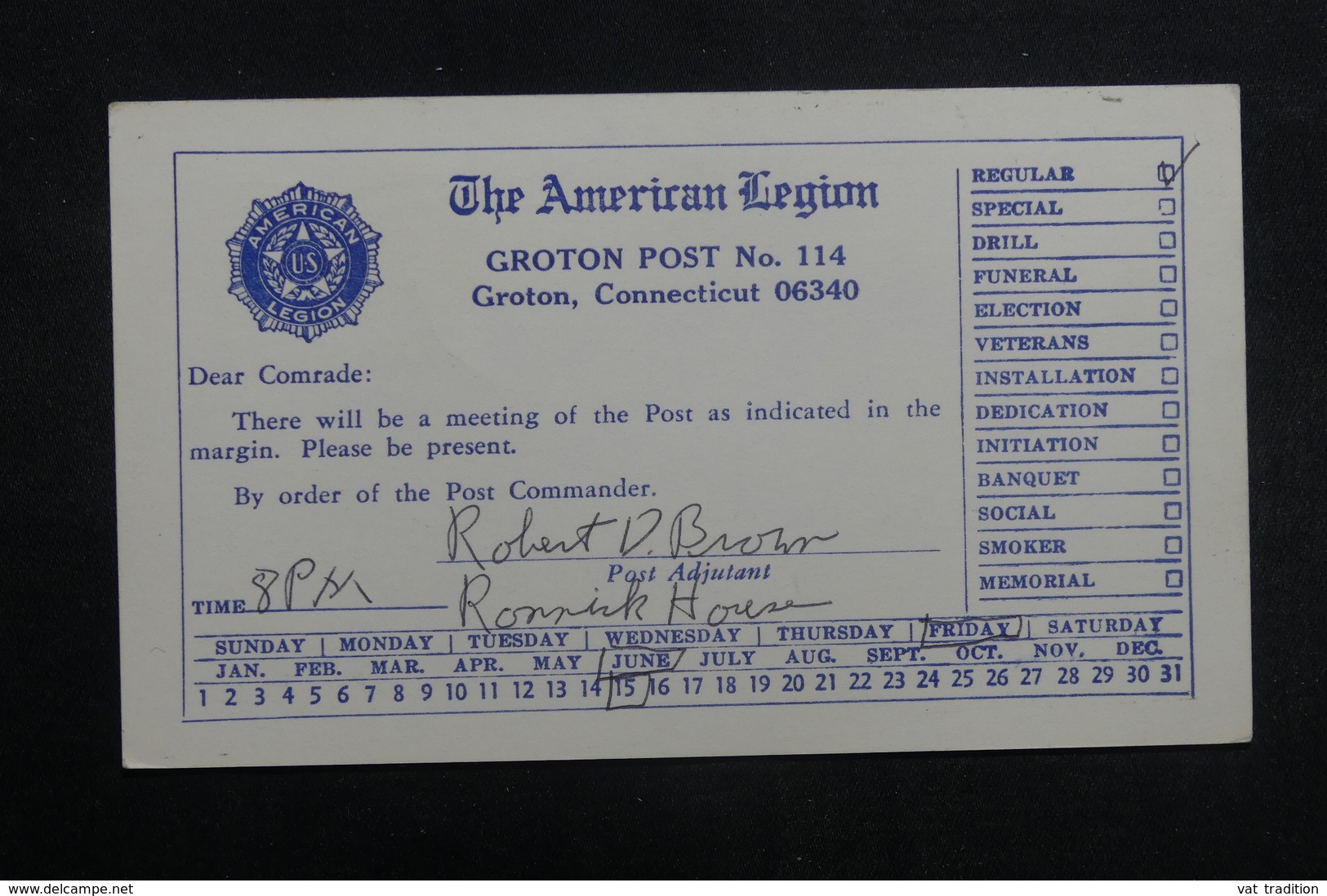 ETATS UNIS - Entier Postal Commercial De Groton ( Américan Légion ) En 1973 - L 40218 - 1961-80
