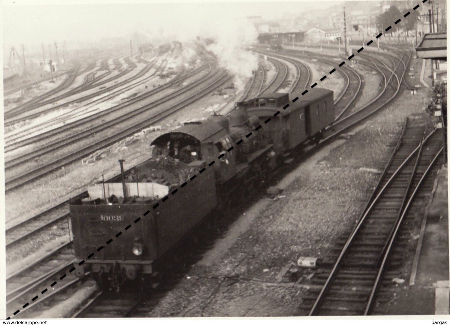 Photo SNCB NMBS Chemins De Fer Belges Train Locomotive Gare De Mons Par B Dedoncker ARBAC - Trains