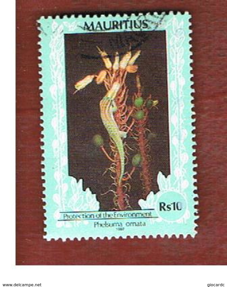 MAURITIUS -  SG N.C.   -  1997  ANIMALS: PHELSUMA ORNATA ON THE  PLANT (DATED 1997) -  USED° - Mauritius (1968-...)