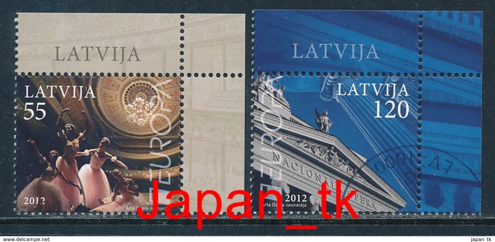 LETTLAND Mi. Nr. 829-830 - Europa Cept - Besuche - 2012 - Used - 2012