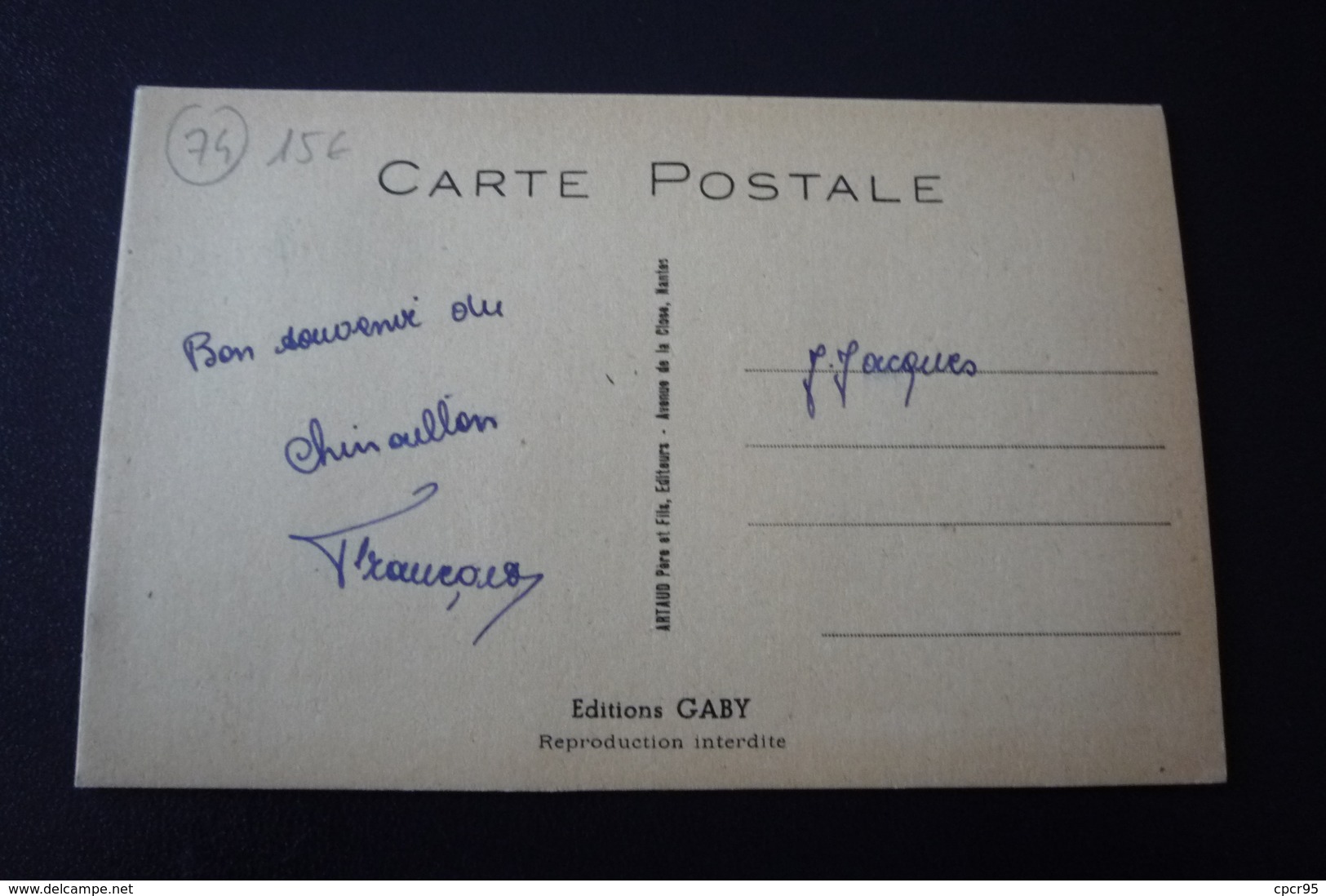 74. N°150110 . Annecy.velo Vin Femme Dans Une Remorque.carte A Systeme Multivues - Annecy