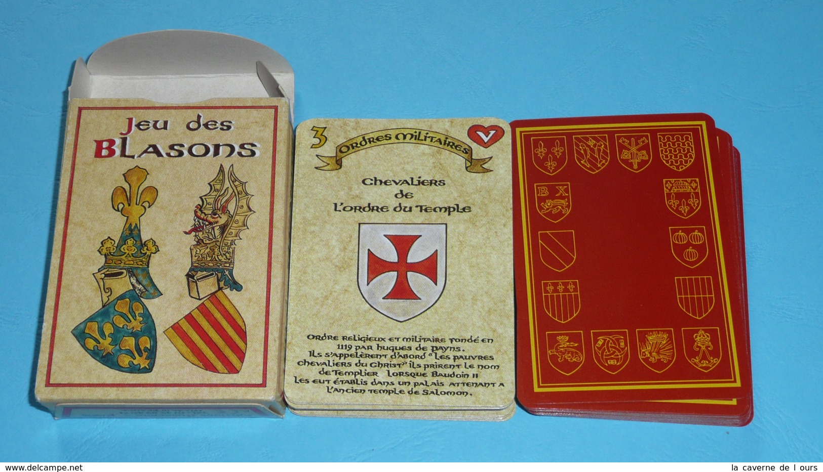 Rare Jeu De 54 Cartes Des Familles, Jeu Des Blasons, écus, Jokers, Héraldique - Autres & Non Classés