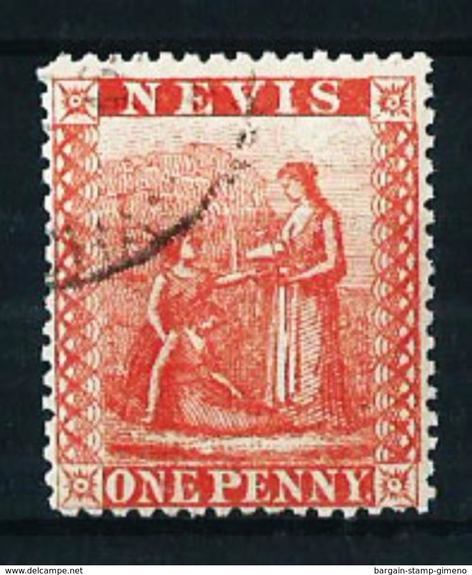 Nevis (Británico) Nº 12 Usado Cat.25€ - San Cristóbal Y Nieves - Anguilla (...-1980)