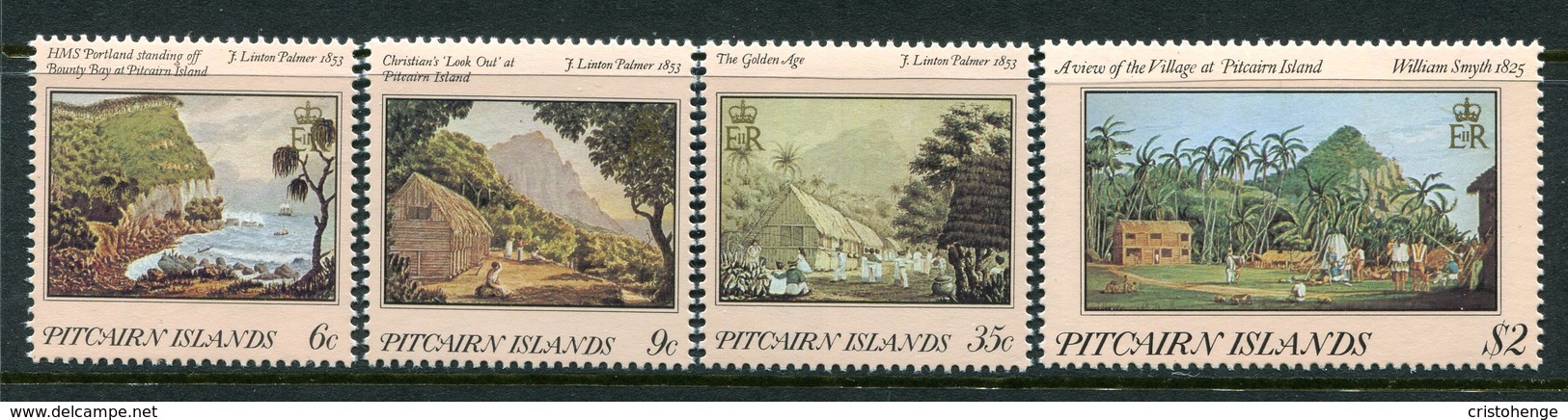 Pitcairn Islands 1985 19th Century Paintings - 1st Issue - Set LHM (SG 264-267) - Pitcairninsel