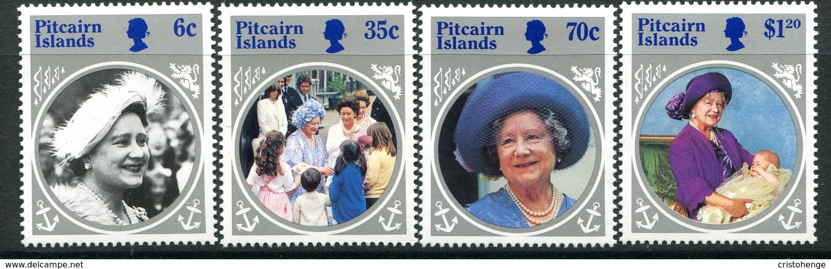 Pitcairn Islands 1985 Life And Times Of Queen Elizabeth The Queen Mother Set LHM (SG 268-271) - Pitcairn Islands