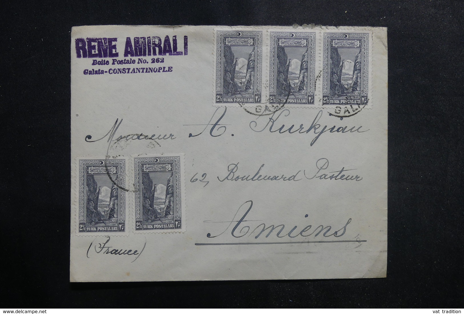 TURQUIE - Enveloppe De Constantinople Pour La France En 1928, Affranchissement Plaisant - L 40261 - Storia Postale