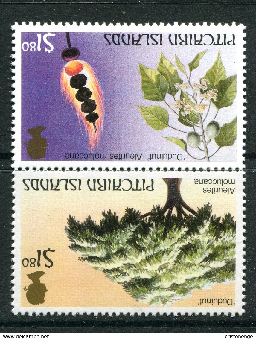 Pitcairn Islands 1987 Trees Of Pitcairn Island - 2nd Issue - - $1.80 Pair - Wmk. Crown To Right Of CA - LHM (SG 306aw) - Pitcairn Islands