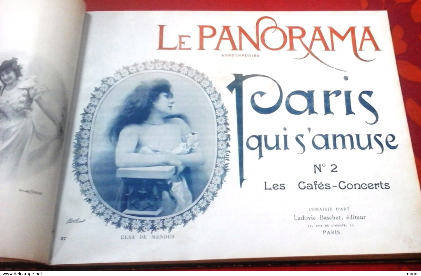 Reliure Le Panorama Paris Qui s'amuse 1890 9 Numéros Café Concert Yvette Guilbert, Polaire, Cléo de Mérode,La Goulue...