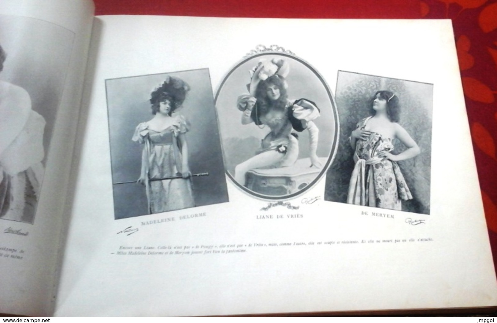 Reliure Le Panorama Paris Qui s'amuse 1890 9 Numéros Café Concert Yvette Guilbert, Polaire, Cléo de Mérode,La Goulue...