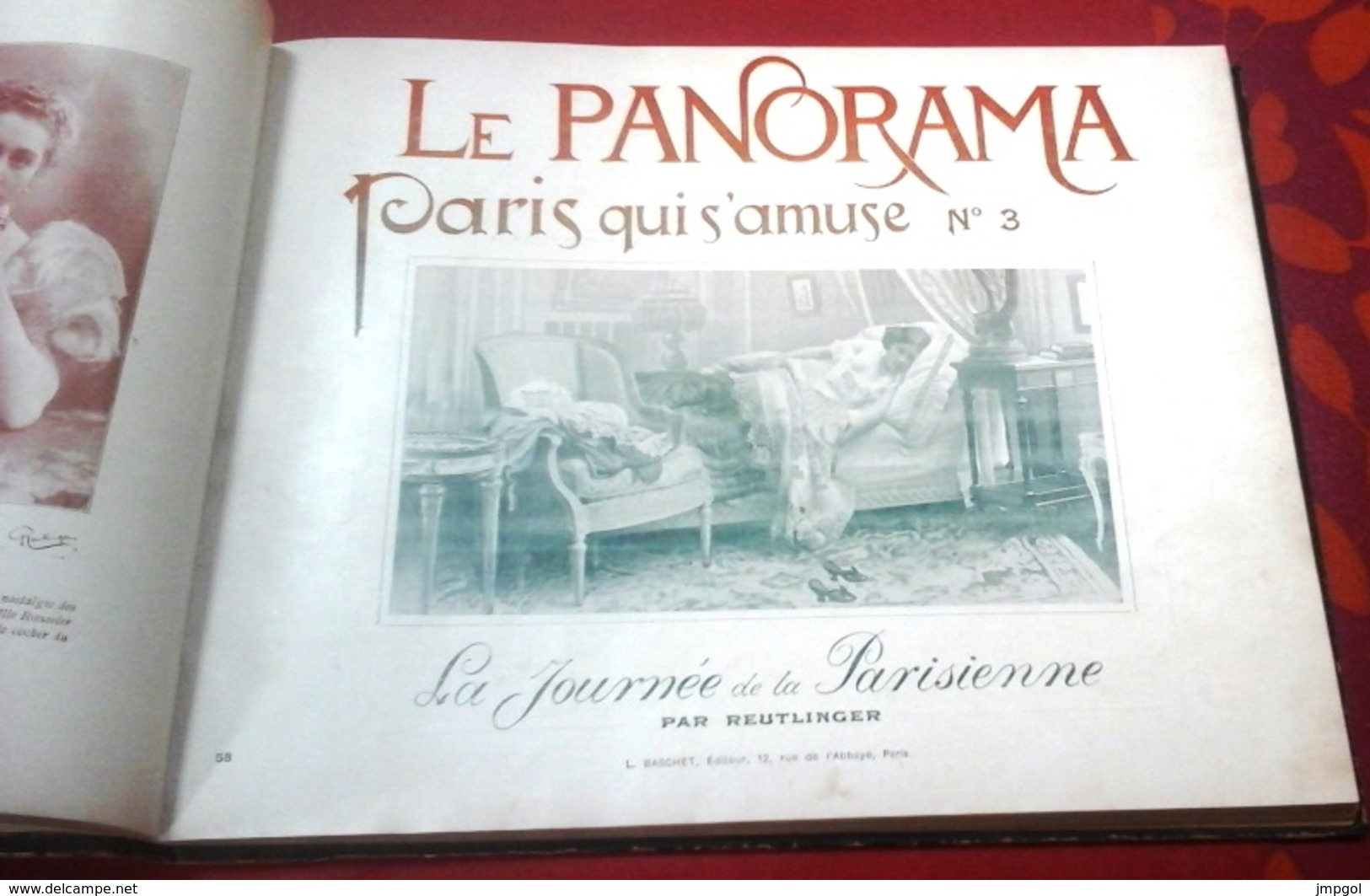Reliure Le Panorama Paris Qui s'amuse 1890 9 Numéros Café Concert Yvette Guilbert, Polaire, Cléo de Mérode,La Goulue...