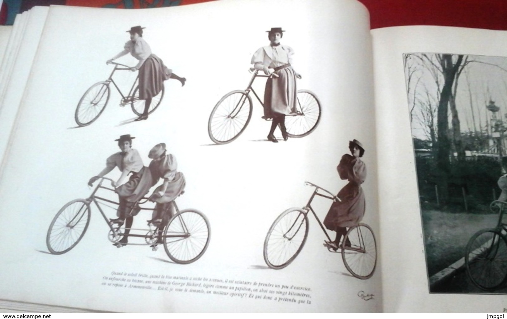 Reliure Le Panorama Paris Qui s'amuse 1890 9 Numéros Café Concert Yvette Guilbert, Polaire, Cléo de Mérode,La Goulue...