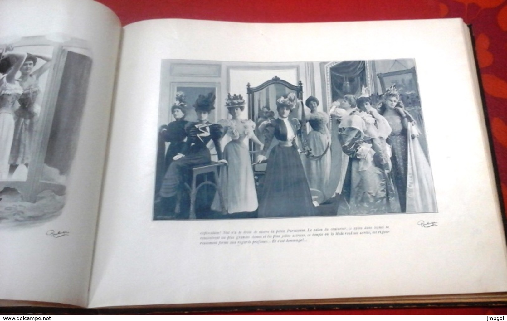 Reliure Le Panorama Paris Qui s'amuse 1890 9 Numéros Café Concert Yvette Guilbert, Polaire, Cléo de Mérode,La Goulue...