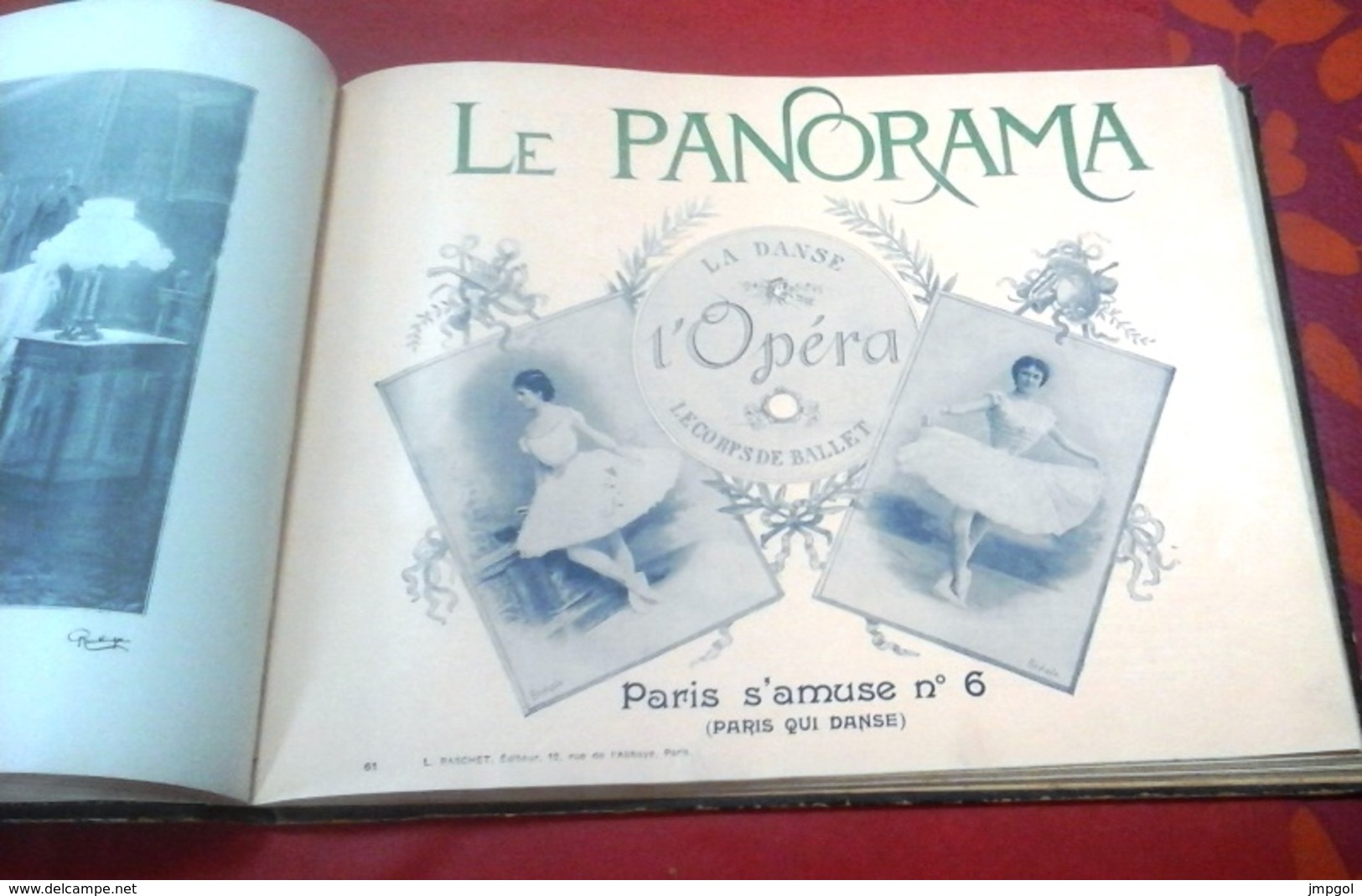 Reliure Le Panorama Paris Qui s'amuse 1890 9 Numéros Café Concert Yvette Guilbert, Polaire, Cléo de Mérode,La Goulue...