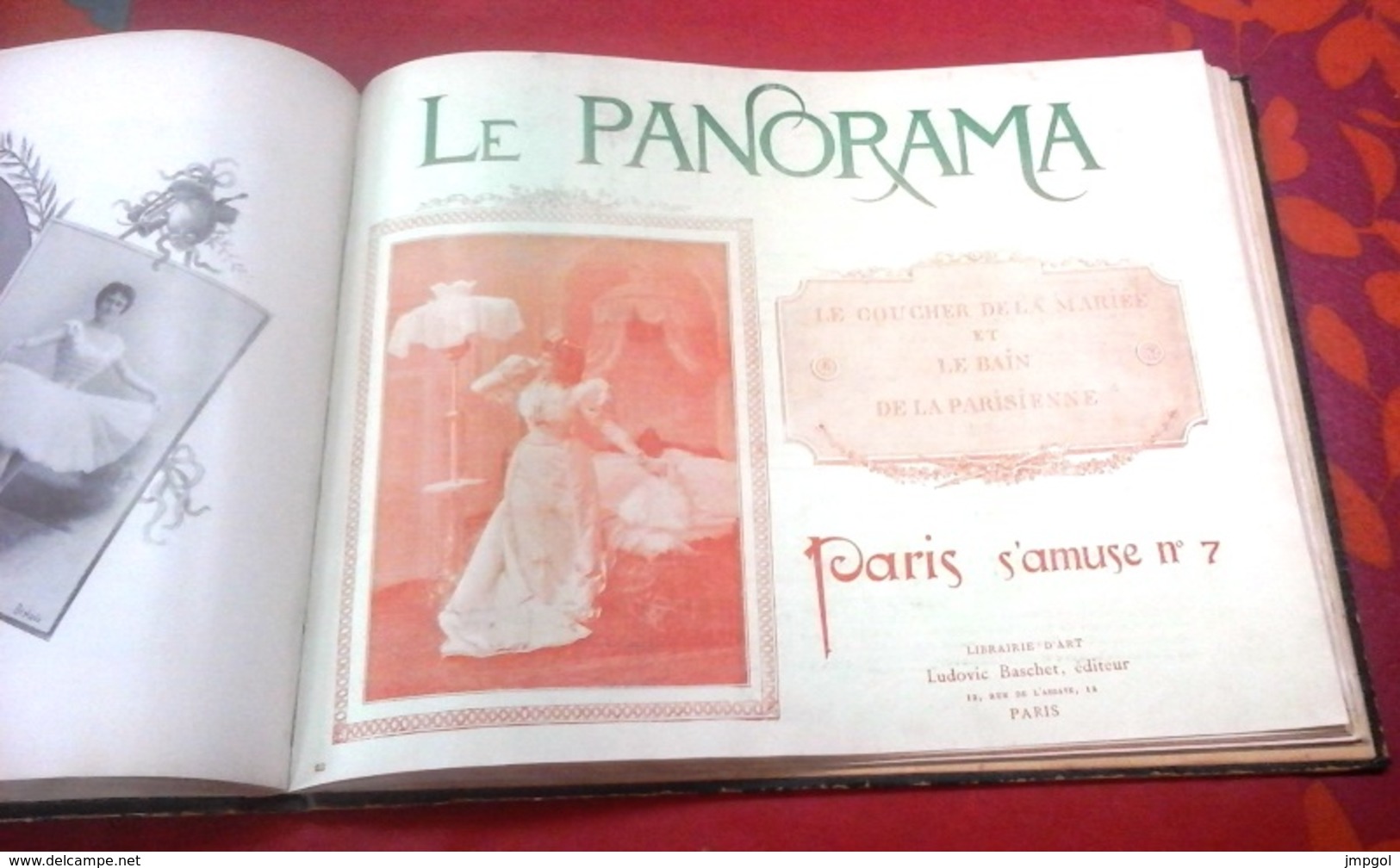 Reliure Le Panorama Paris Qui s'amuse 1890 9 Numéros Café Concert Yvette Guilbert, Polaire, Cléo de Mérode,La Goulue...