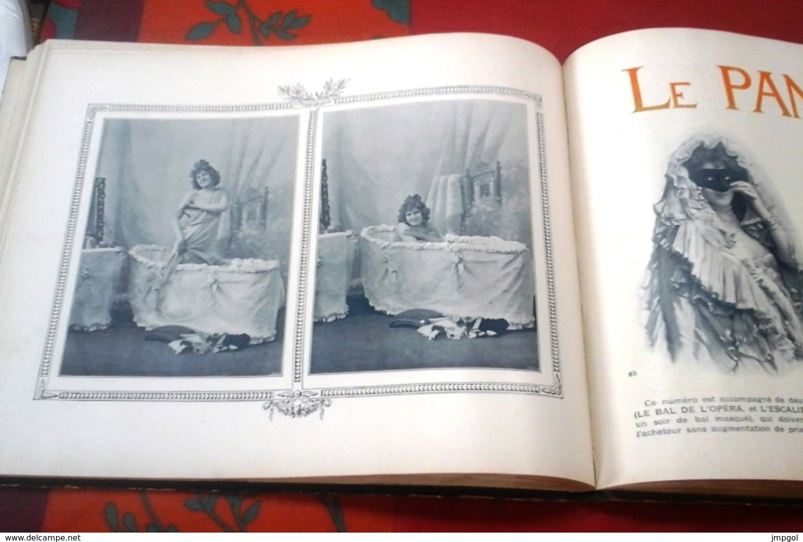 Reliure Le Panorama Paris Qui s'amuse 1890 9 Numéros Café Concert Yvette Guilbert, Polaire, Cléo de Mérode,La Goulue...