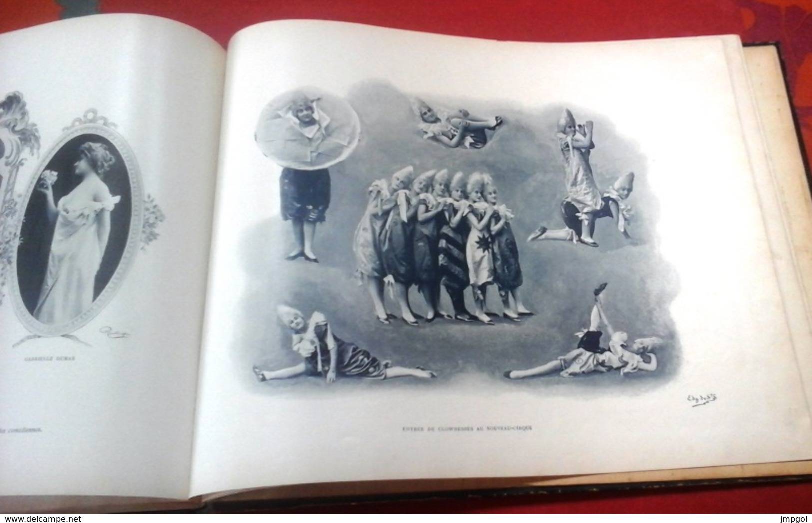 Reliure Le Panorama Paris Qui s'amuse 1890 9 Numéros Café Concert Yvette Guilbert, Polaire, Cléo de Mérode,La Goulue...