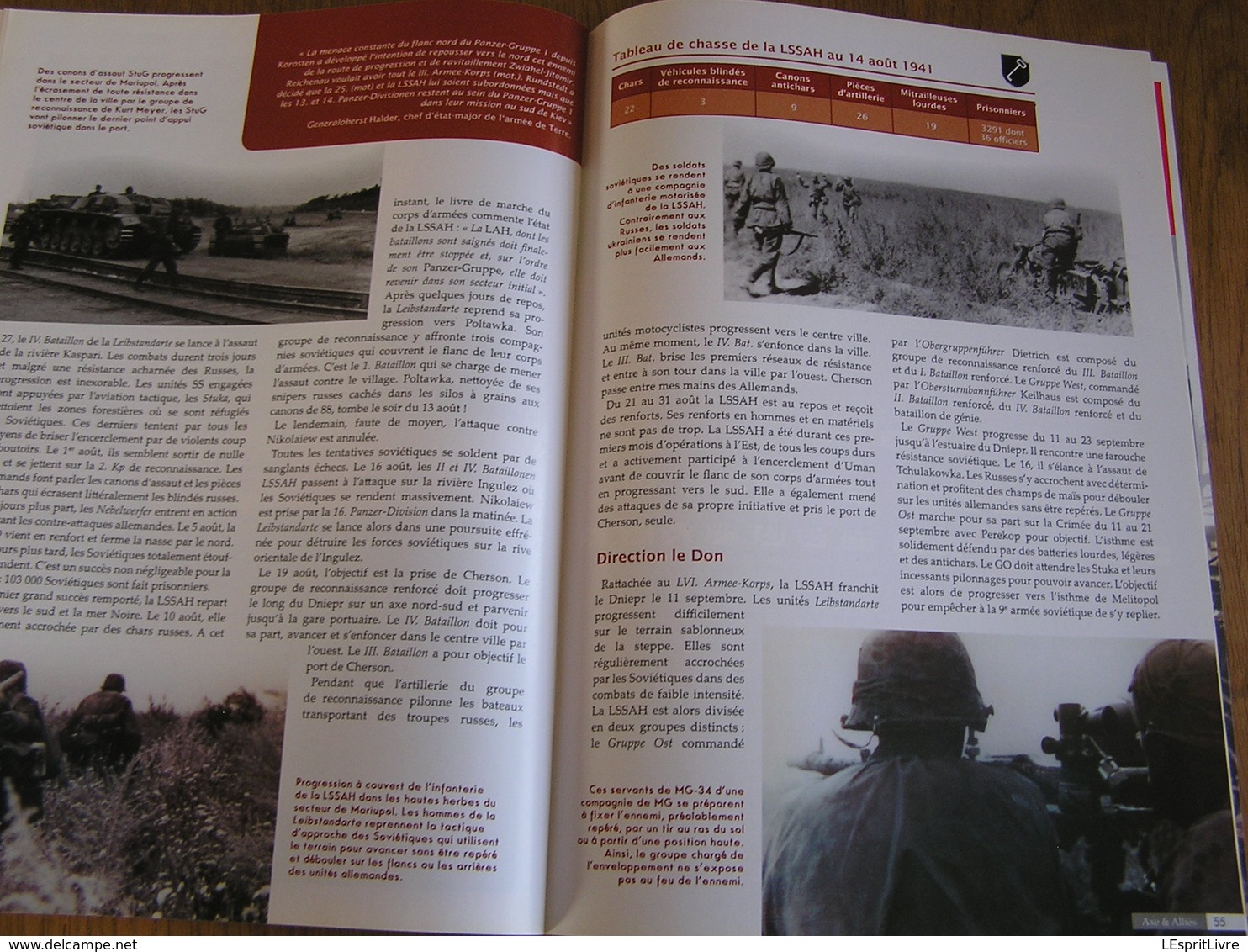 AXE ET ALLIES N° 14 Guerre 40 45 Leibstandarte SS Garde Hitler LSSAH Balkans Barbarossa Invasion Russie Est Or des Nazis