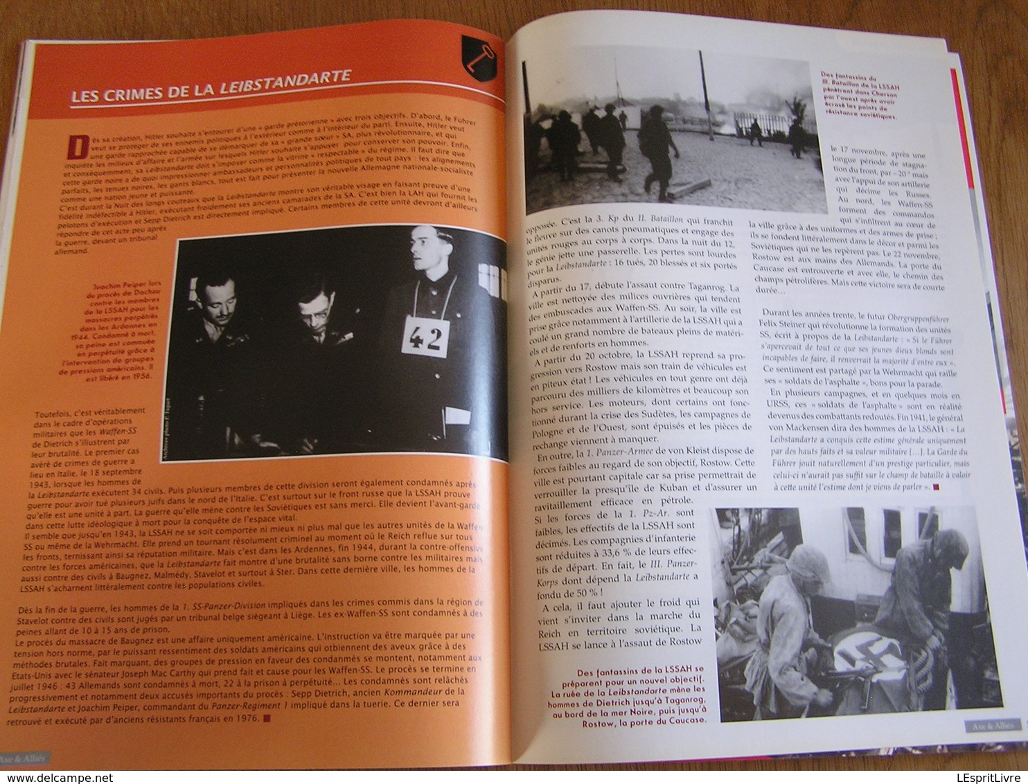 AXE ET ALLIES N° 14 Guerre 40 45 Leibstandarte SS Garde Hitler LSSAH Balkans Barbarossa Invasion Russie Est Or des Nazis