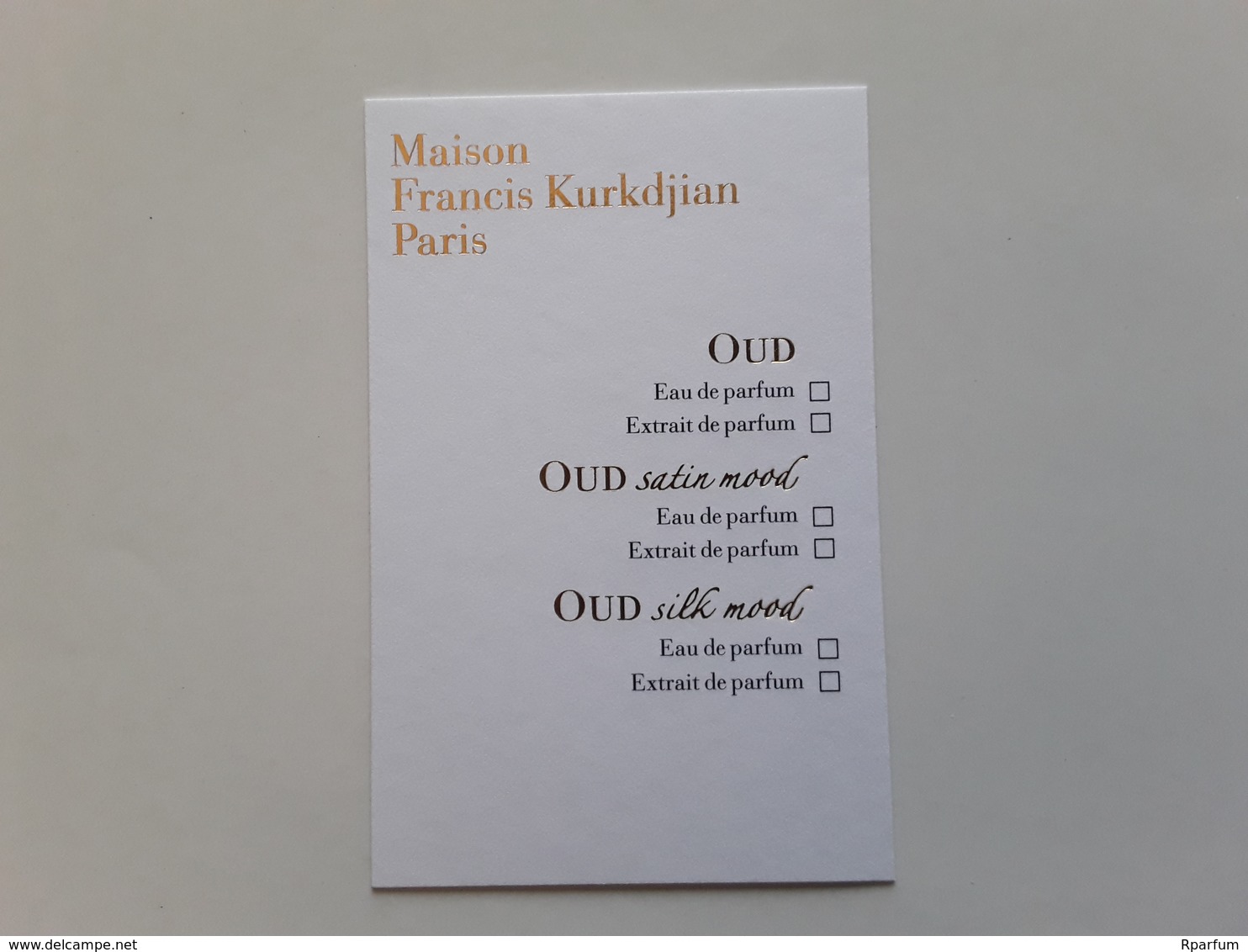 Francis KURKDJIAN  ~~~ OUD  " 6 Parfums  "  !! - Modern (from 1961)