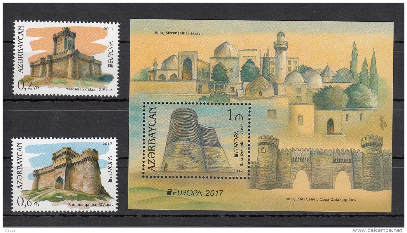 Az  1193-94+ Bl.176 Europe Stamps 2017 Castles 2017 - Aserbaidschan