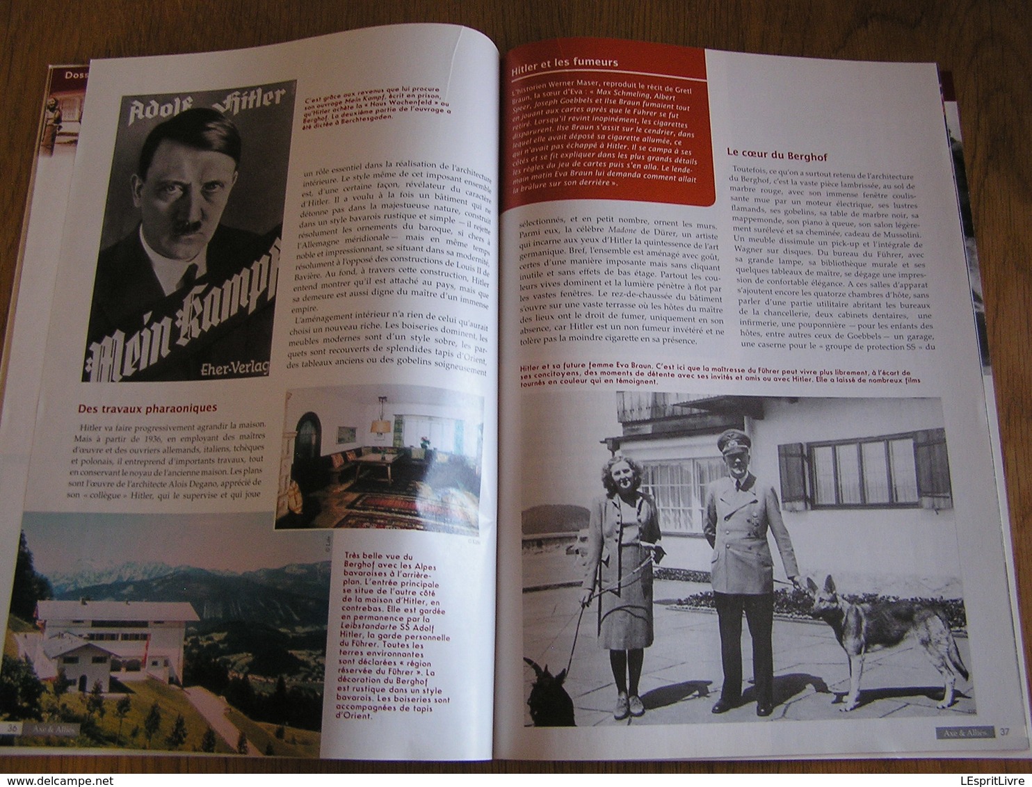 AXE ET ALLIES N° 18 Guerre 40 45 Dans l'Intimidité du Führer Hitler et les Femmes Berghof Koufra Leclerc Model Ukraine