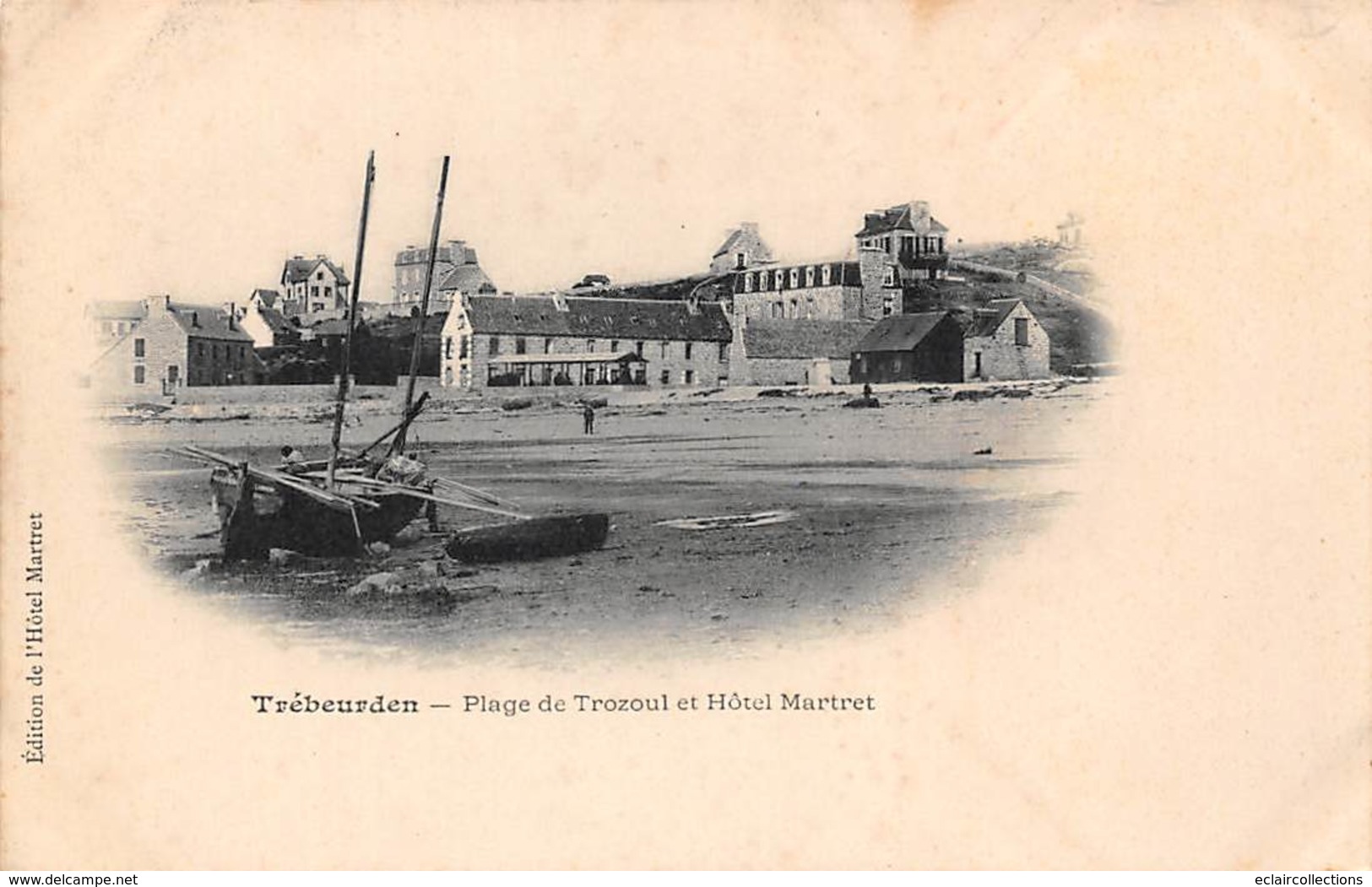 Trébeurden         22      Plage De Trozoul Et Hôtel Martret    (voir Scan) - Trébeurden