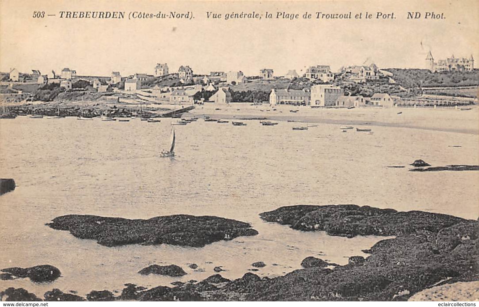 Trébeurden         22      Plage De Trozoul Et Le Port     (voir Scan) - Trébeurden