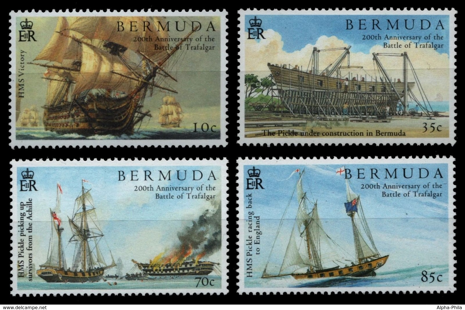 Bermuda 2005 - Mi-Nr. 895-898 ** - MNH - Schiffe / Ships - Bermuda