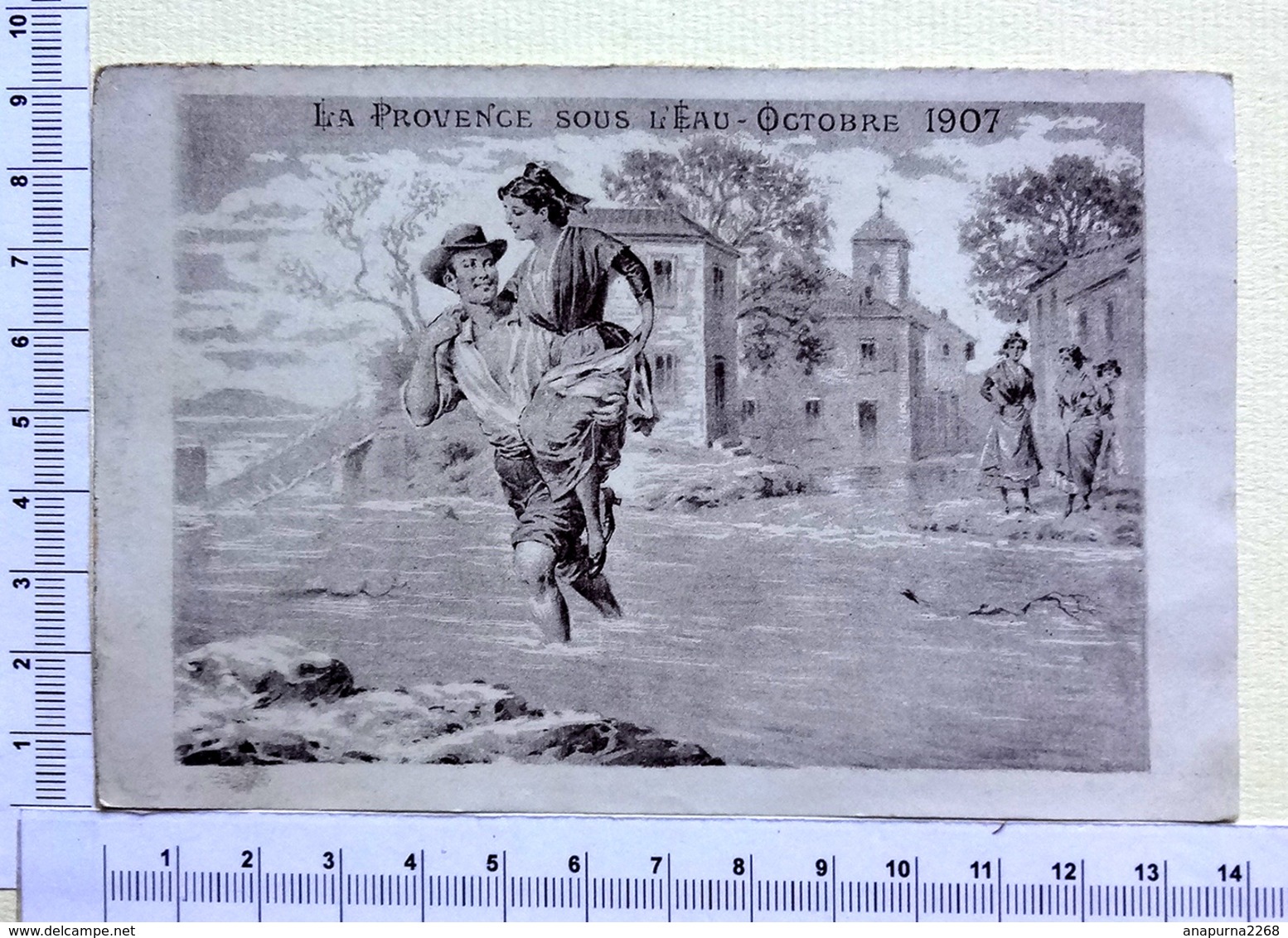 CALENDRIER  1908 JANVIER A JUIN....LA PROVENCE SOUS L'EAU ...OCTOBRE 1907 - Sonstige & Ohne Zuordnung