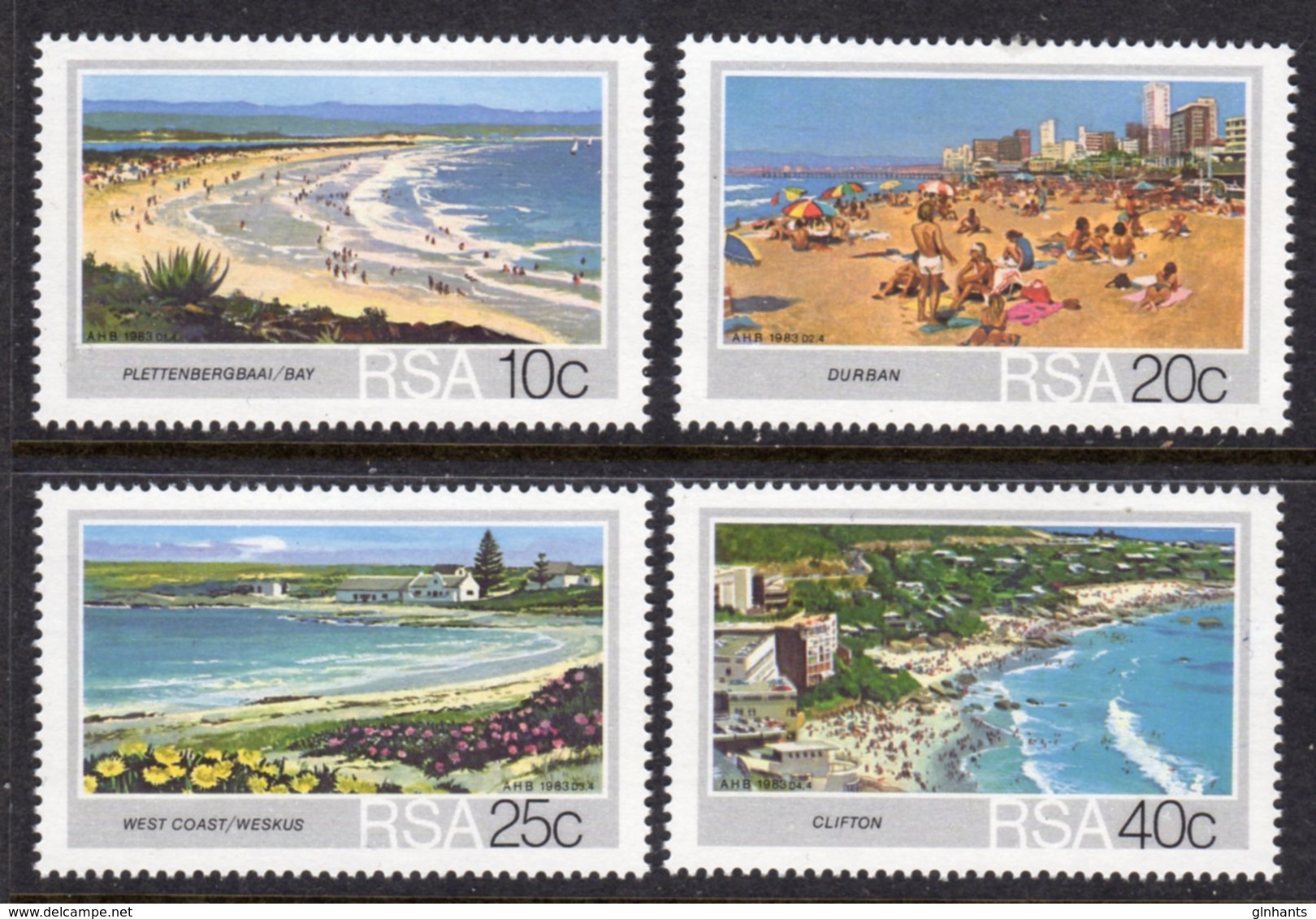 SOUTH AFRICA - 1983 TOURISM SET (4V) FINE MNH ** SG 549-552 - Unused Stamps