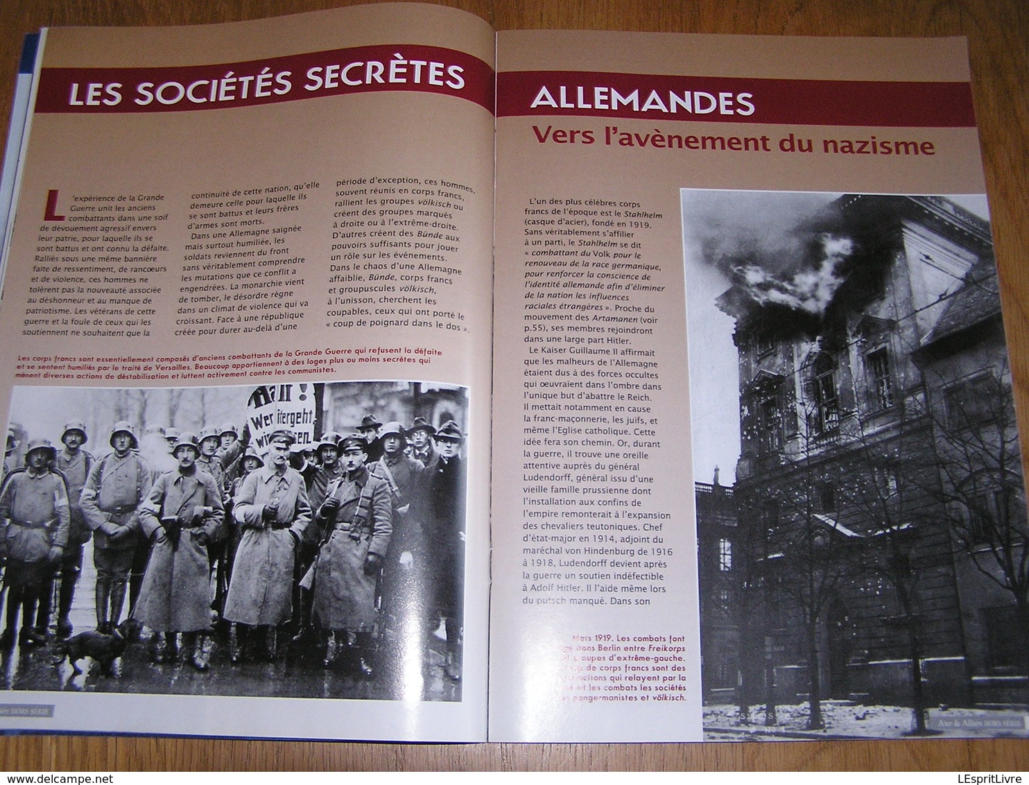 AXE ET ALLIES Hors Série N° 3 Guerre 40 45 Nazisme Idéologie Nazie SS Hitler Himmler Ordre Noir Société Secrète Thulé