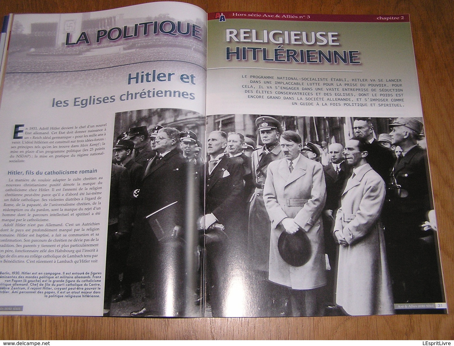 AXE ET ALLIES Hors Série N° 3 Guerre 40 45 Nazisme Idéologie Nazie SS Hitler Himmler Ordre Noir Société Secrète Thulé