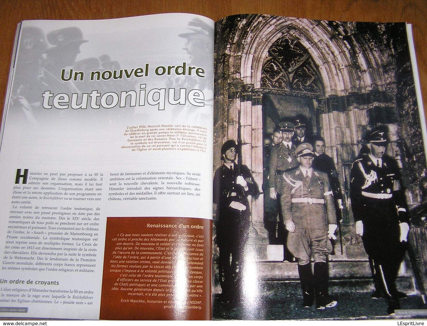 AXE ET ALLIES Hors Série N° 3 Guerre 40 45 Nazisme Idéologie Nazie SS Hitler Himmler Ordre Noir Société Secrète Thulé