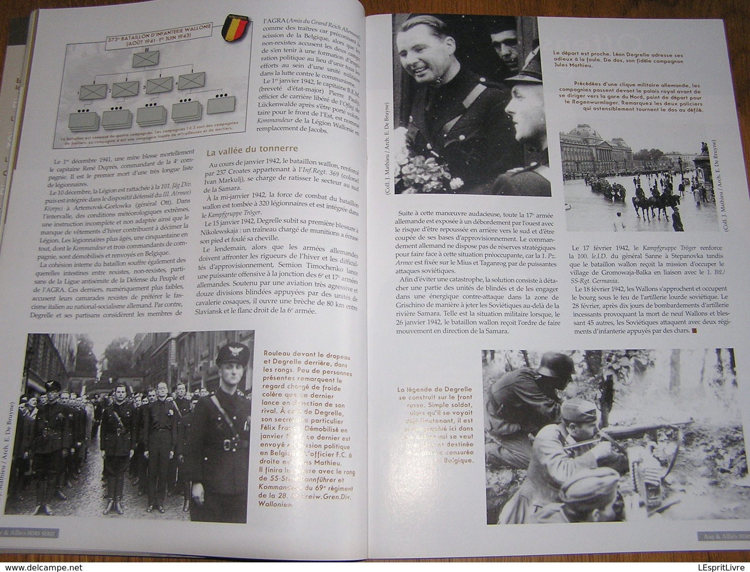 AXE ET ALLIES Hors Série N° 10 Guerre 40 45 Légion Wallonne Wallonie Degrelle Rex Wallonien Tcherkassy Waffen SS Russie