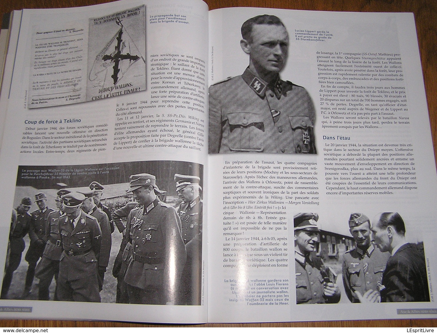 AXE ET ALLIES Hors Série N° 10 Guerre 40 45 Légion Wallonne Wallonie Degrelle Rex Wallonien Tcherkassy Waffen SS Russie